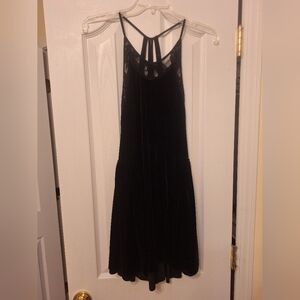 Free People Black Lace Midi Dress